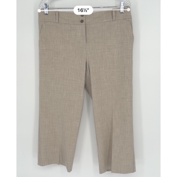 The‎ Limited Collection Cassidy Tan Cropped Dress Pants 10 Preppy Academia 99-05 - Picture 4 of 13